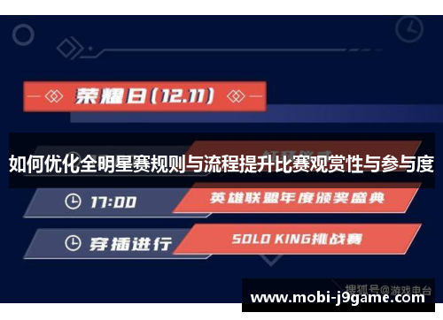 如何优化全明星赛规则与流程提升比赛观赏性与参与度 如何优化全明星赛规则与流程提升比赛观赏性与参与度